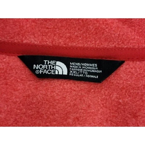 The North Face Red/Black Fleece Full-Zip Jacket Men's Size 2X